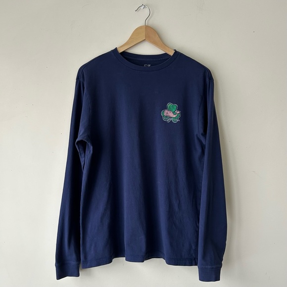 Vineyard Vines Long-Sleeve Whale Shamrock T-Shirt, S - Picture 4 of 6
